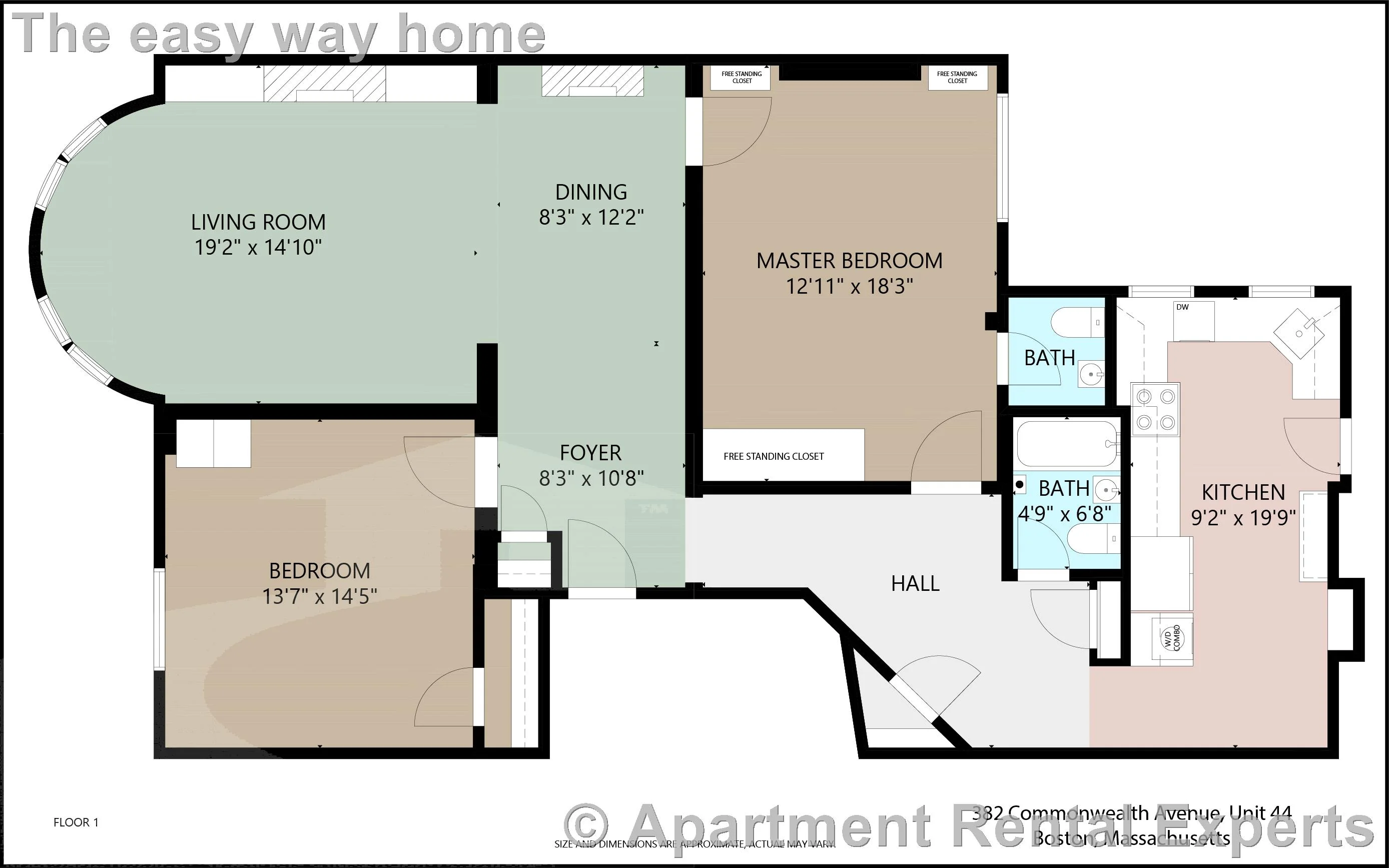 2 bed, 1 bath apartment for rent at 382 Commonwealth Ave Unit 44, Back Bay — photo 17 of 17
