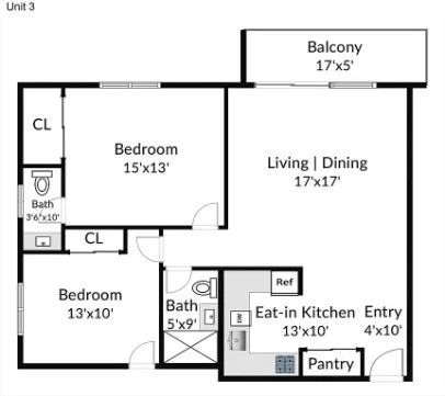 2 bed, 1 bath apartment for rent at 383 Langley Rd Unit 3, Newton — photo 10 of 10