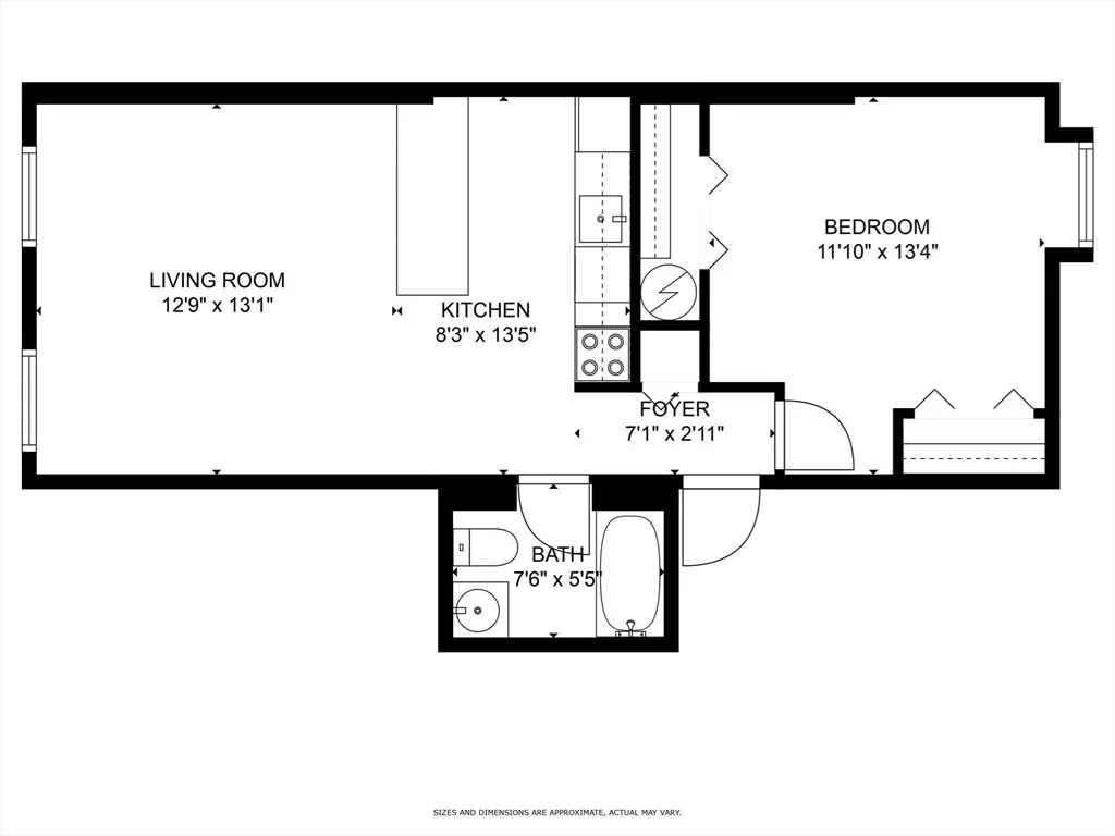 1 bed, 1 bath apartment for rent at 386 Commercial St Unit 4A, North End — photo 9 of 15