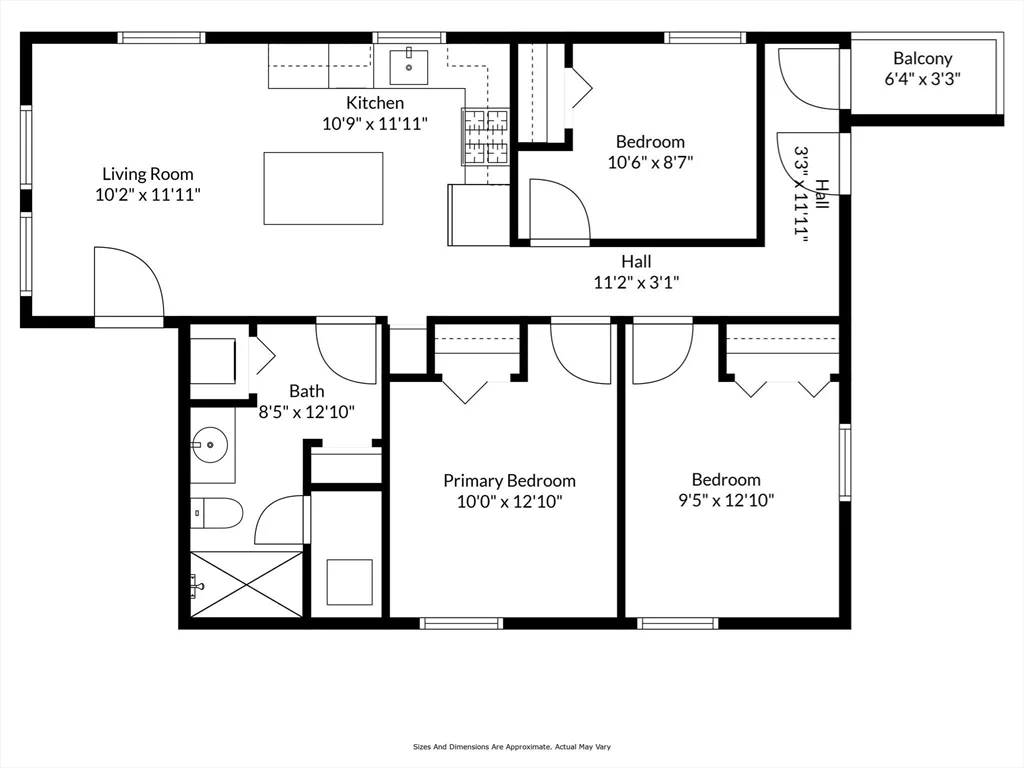 3 bed, 1 bath apartment for rent at 39 Montgomery St Unit 3, North Cambridge — photo 10 of 11