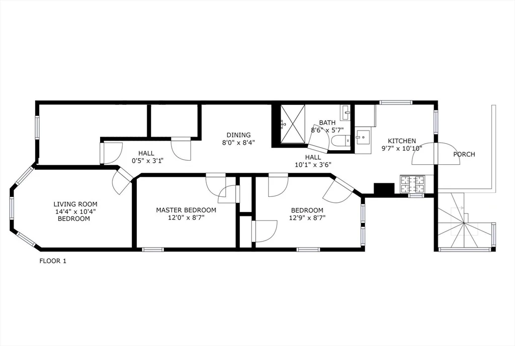 3 bed, 1 bath apartment for rent at 4-A Weld Ave Unit 1, Jamaica Plain — photo 9 of 9