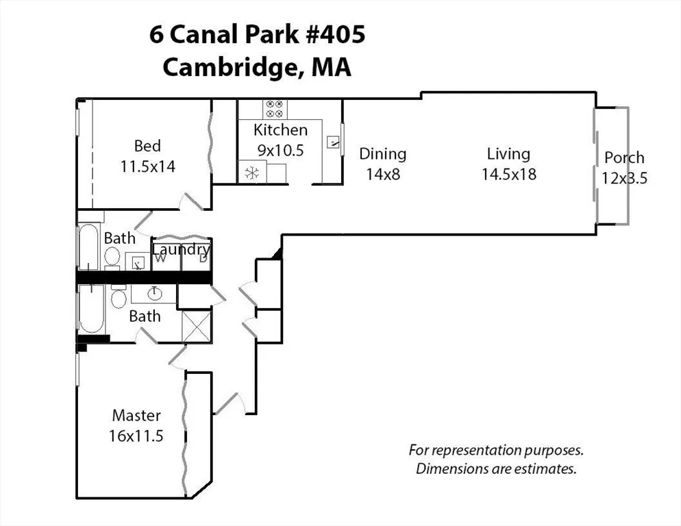 2 bed, 2 bath apartment for rent at 4 Canal Park Unit 405, East Cambridge — photo 23 of 42