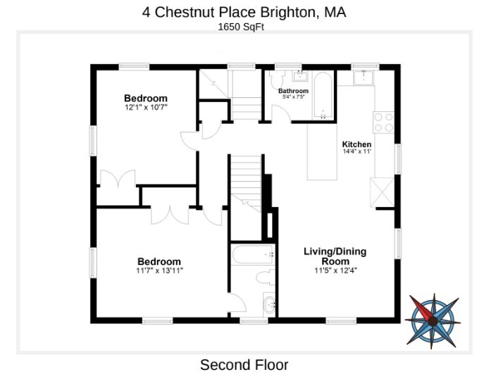 4 bed, 4 bath apartment for rent at 4 Chestnut Pl Unit 4, Brighton — photo 18 of 19