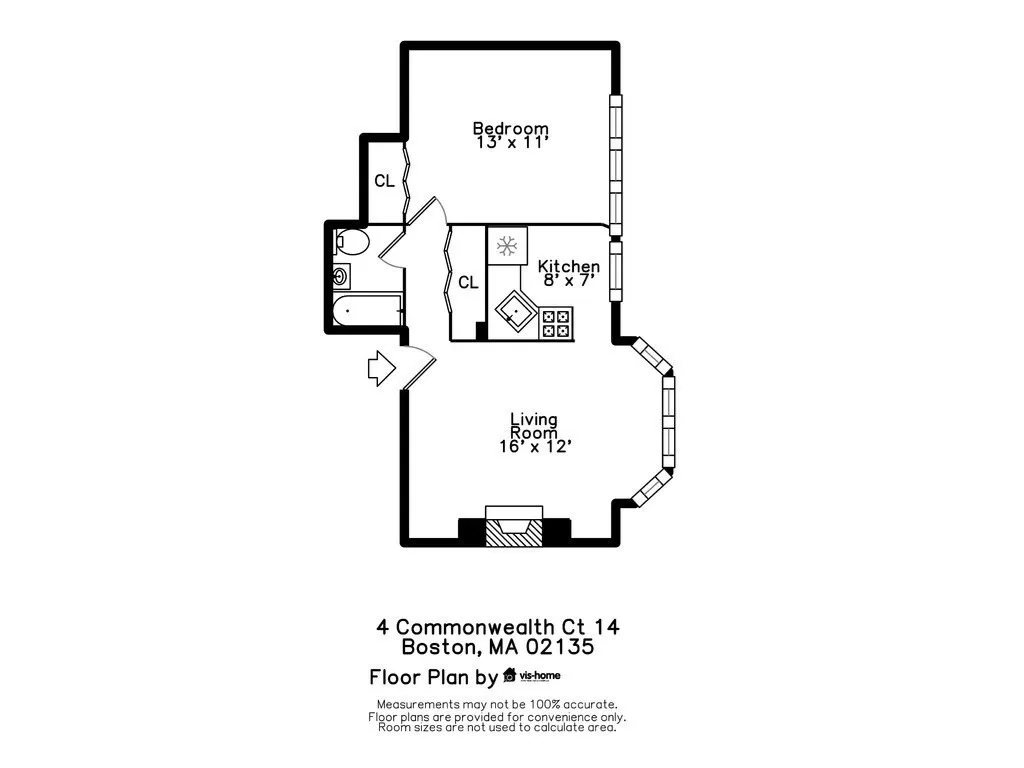 1 bed, 1 bath apartment for rent at 4 Commonwealth Ct Unit 14, Brighton — photo 8 of 11