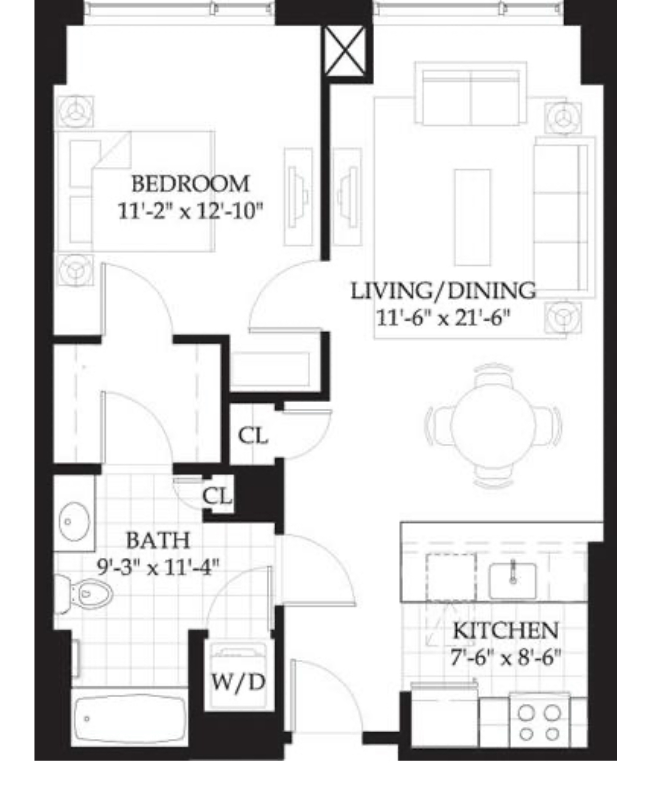 1 bed, 1 bath apartment for rent at 4 Emerson Pl Unit 504, West End — photo 2 of 3
