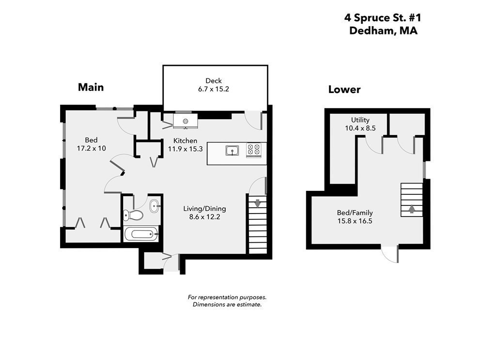1 bed, 1 bath apartment for rent at 4 Spruce Rd Unit 1, Precinct One/Upper Dedham — photo 14 of 14