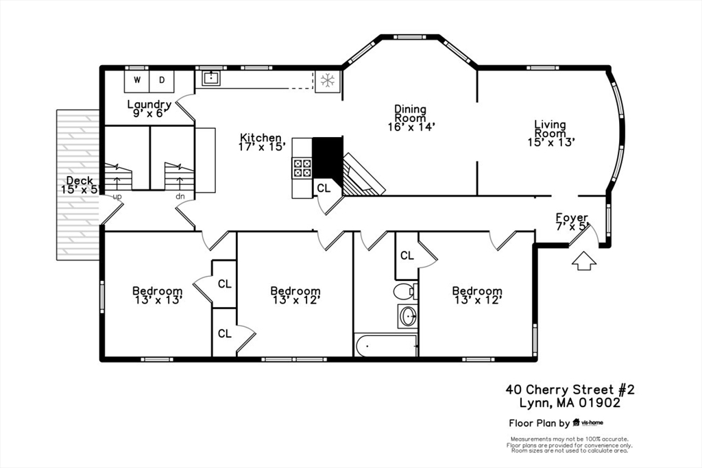 3 bed, 1 bath apartment for rent at 40-42 Cherry St Unit 3, Lynn — photo 35 of 35