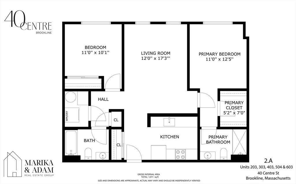 2 bed, 2 bath apartment for rent at 40 Centre St Unit 203, North Brookline — photo 8 of 9