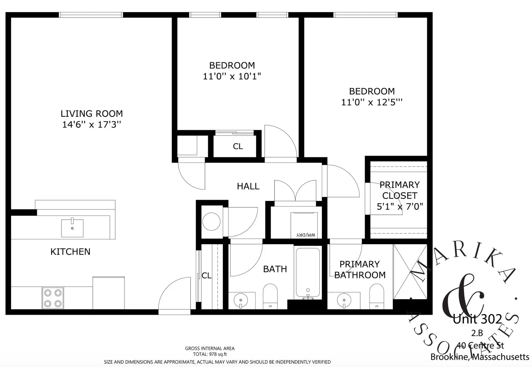 2 bed, 2 bath apartment for rent at 40 Centre St Unit 302, North Brookline — photo 6 of 9