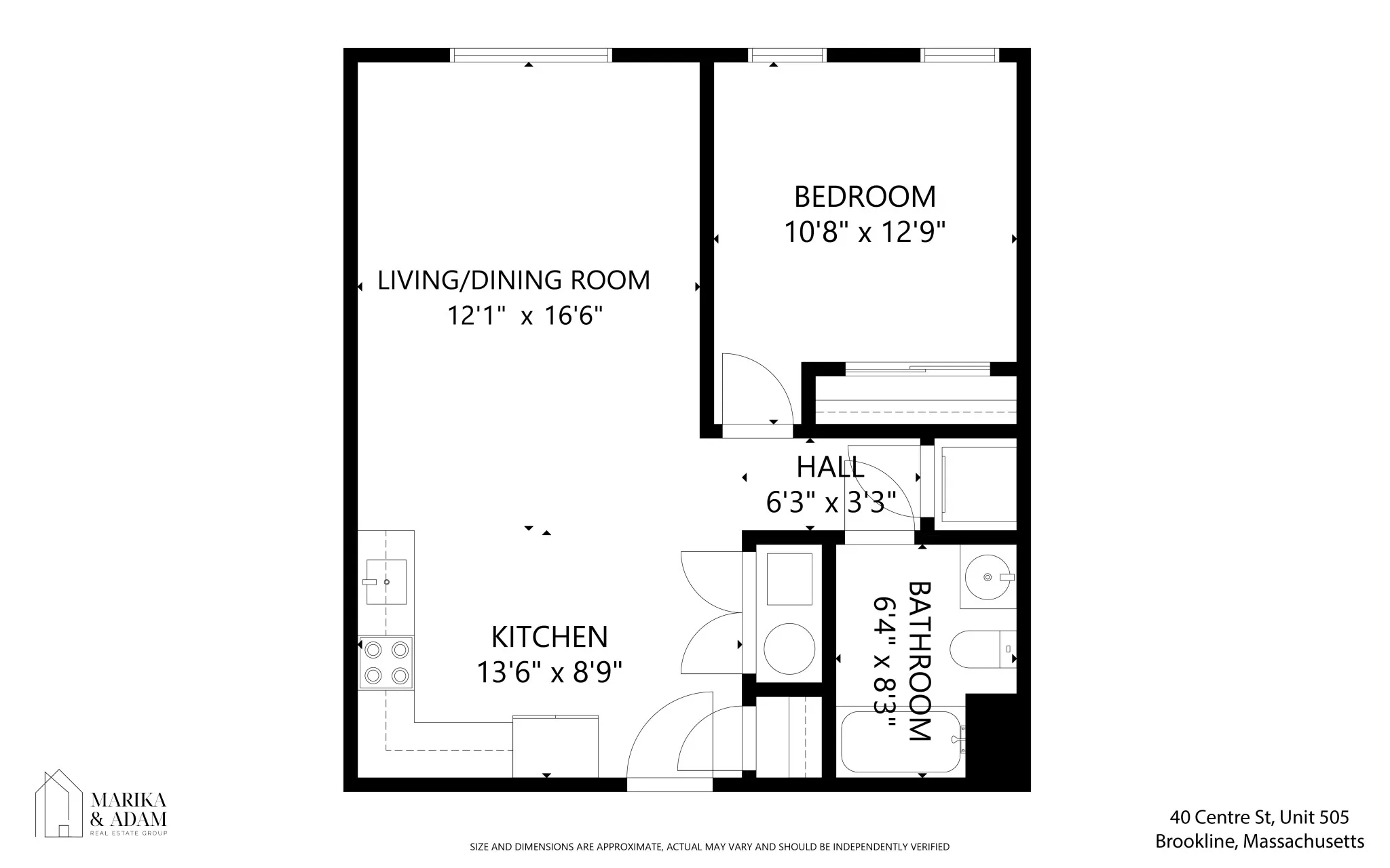 1 bed, 1 bath apartment for rent at 40 Centre St Unit 308, North Brookline — photo 3 of 5