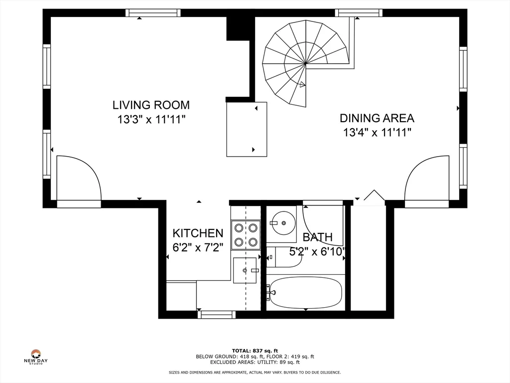 1 bed, 1 bath apartment for rent at 40 Chappie St Unit 1, Charlestown — photo 9 of 14