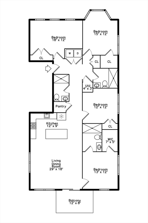 4 bed, 3 bath apartment for rent at 40 Waverly Unit 2, Brighton — photo 16 of 16