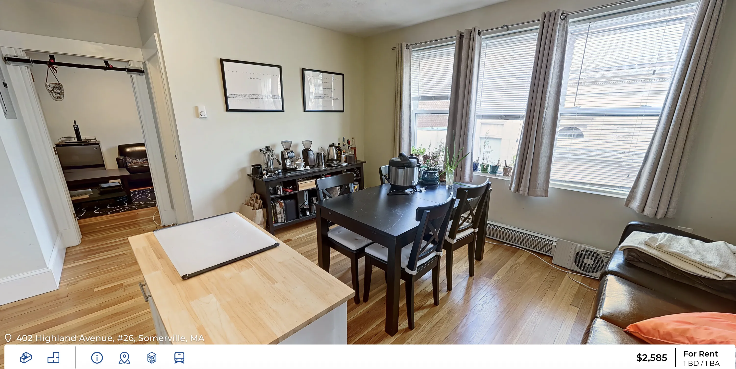 2 bed, 1 bath apartment for rent at 402 Highland Ave Unit 26, Davis Square