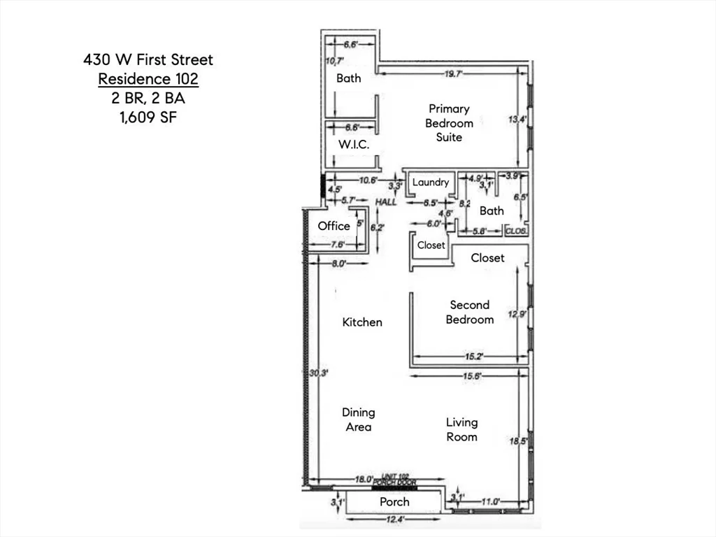 2 bed, 2 bath apartment for rent at 403 W 1st St Unit 102, South Boston — photo 34 of 34