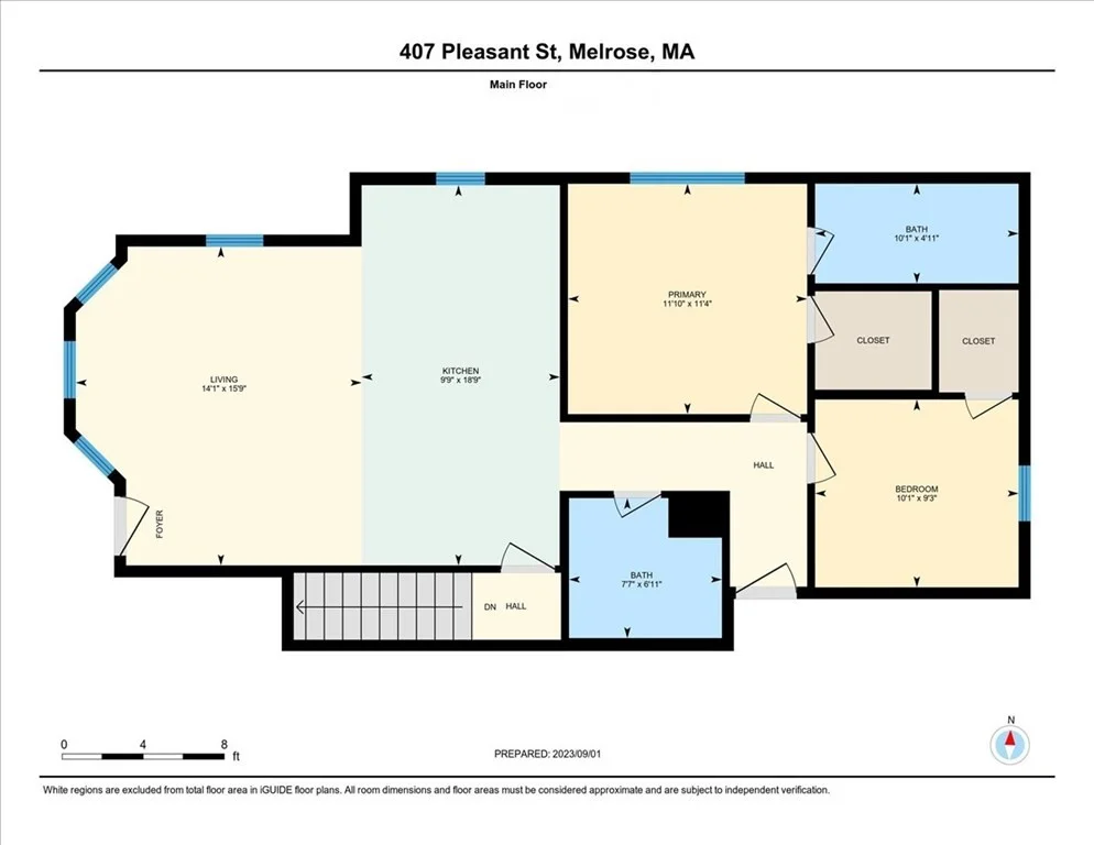 2 bed, 3 bath apartment for rent at 407 Pleasant St Unit 1, Melrose — photo 16 of 17