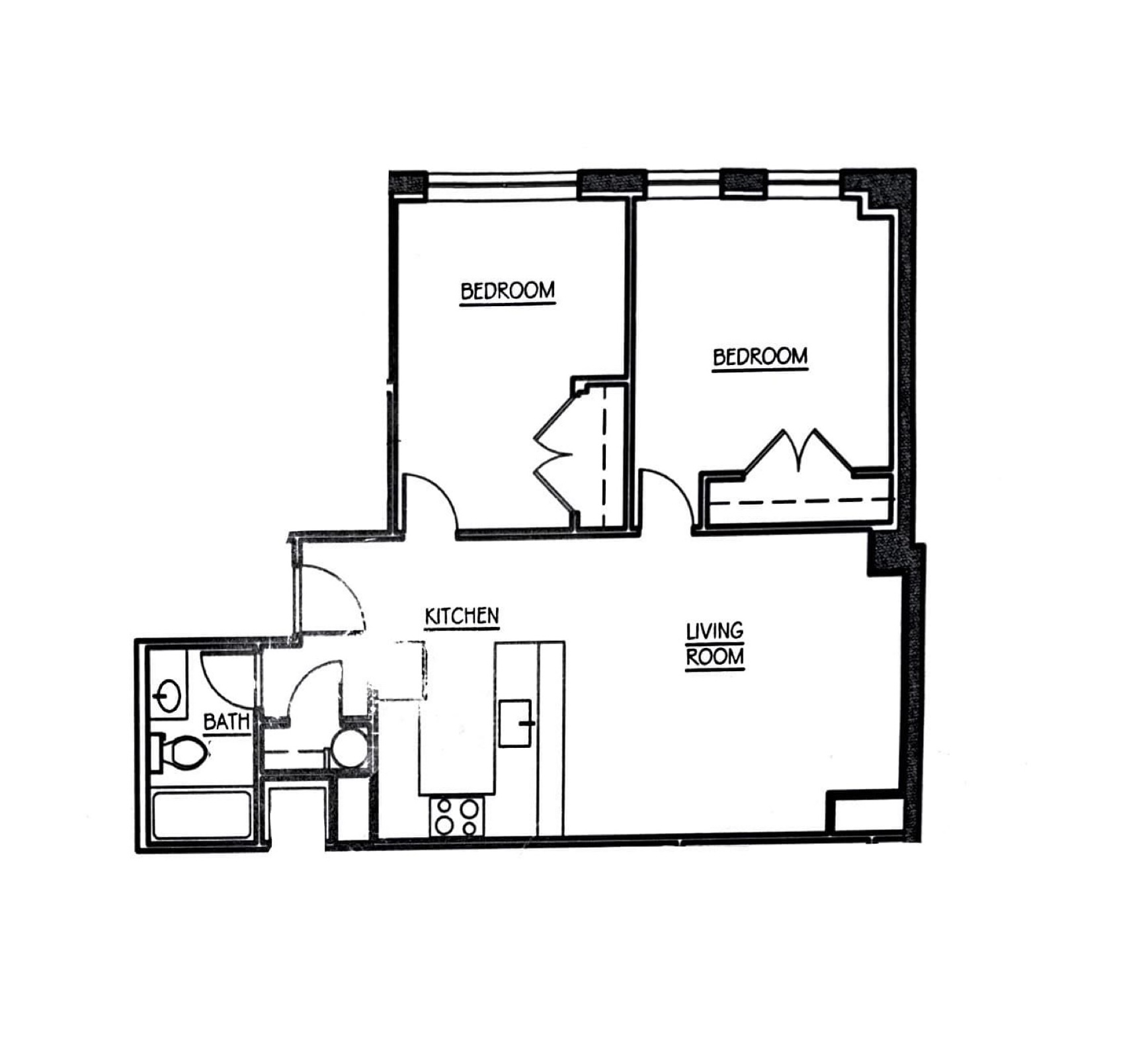 2 bed, 1 bath apartment for rent at 407 Washington St Unit 601-CF, Boston Downtown — photo 16 of 16