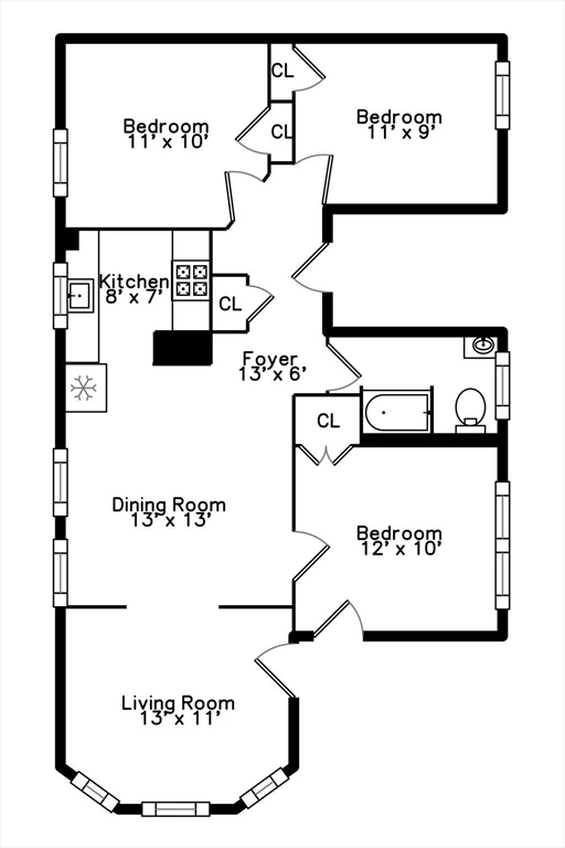 3 bed, 1 bath apartment for rent at 41 Salem St Unit 2L, Salem — photo 18 of 18