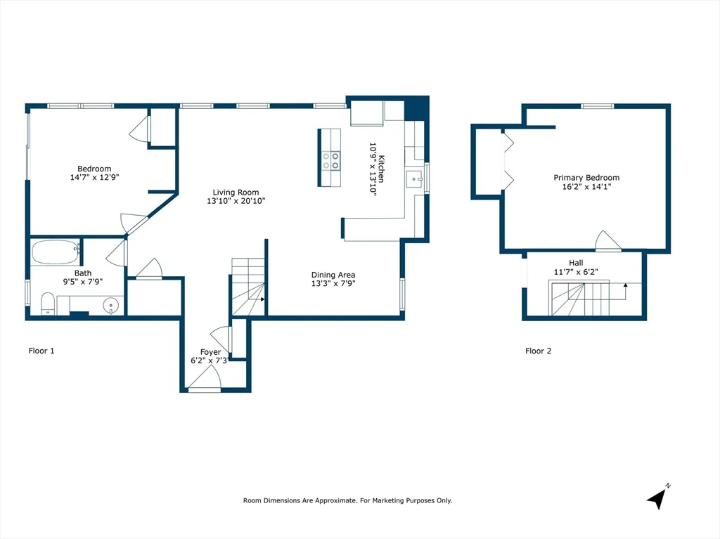2 bed, 1 bath apartment for rent at 41 Sherman St Unit 2, Foxboro — photo 18 of 21