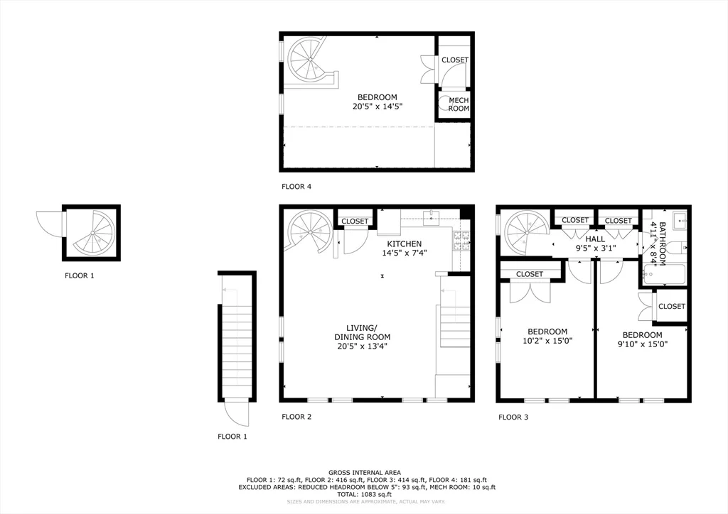 3 bed, 1 bath apartment for rent at 411 Norfolk St Unit 2-A, Union Square — photo 30 of 30