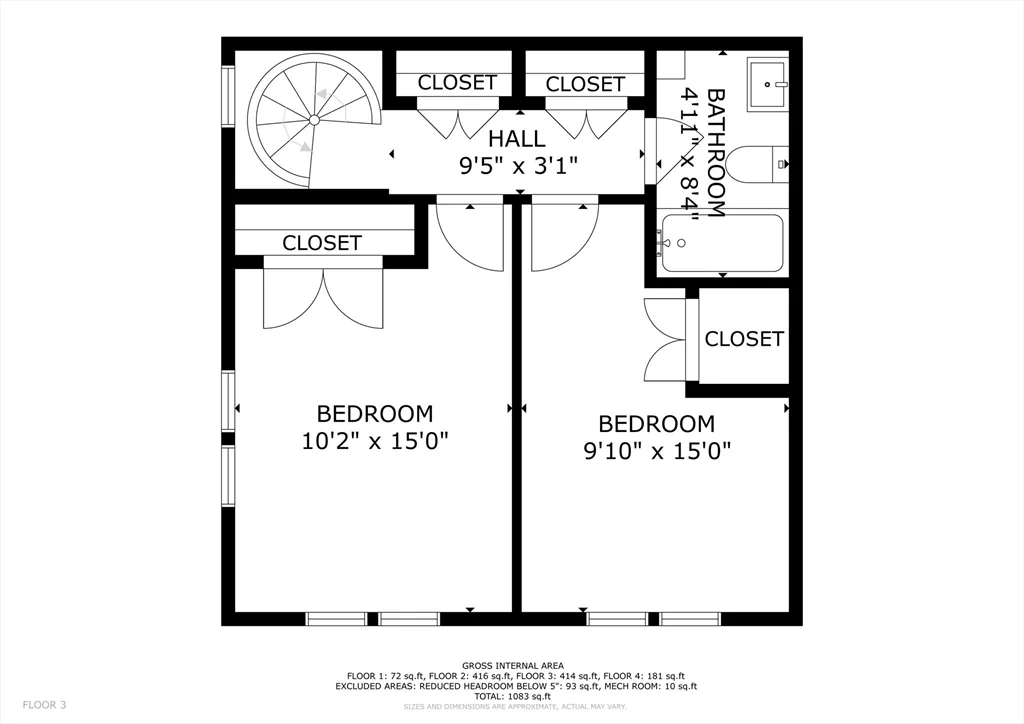 3 bed, 1 bath apartment for rent at 411 Norfolk St Unit 2-A, Union Square — photo 28 of 30