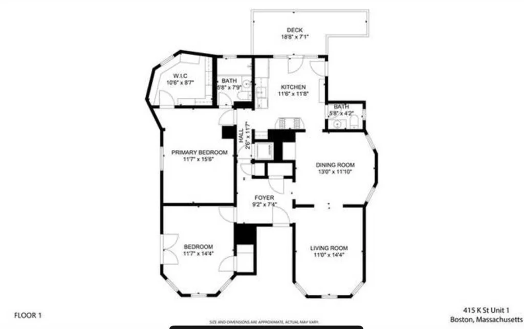 2 bed, 1 bath apartment for rent at 415 K St Unit 1, South Boston — photo 41 of 42
