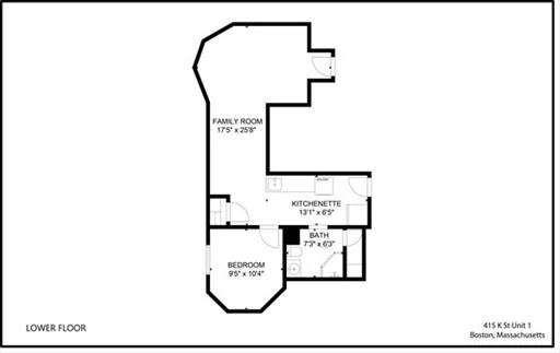 2 bed, 1 bath apartment for rent at 415 K St Unit 1, South Boston — photo 42 of 42
