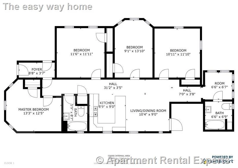 4 bed, 2 bath apartment for rent at 42-44 Gorham St Unit 2, Davis Square — photo 14 of 15
