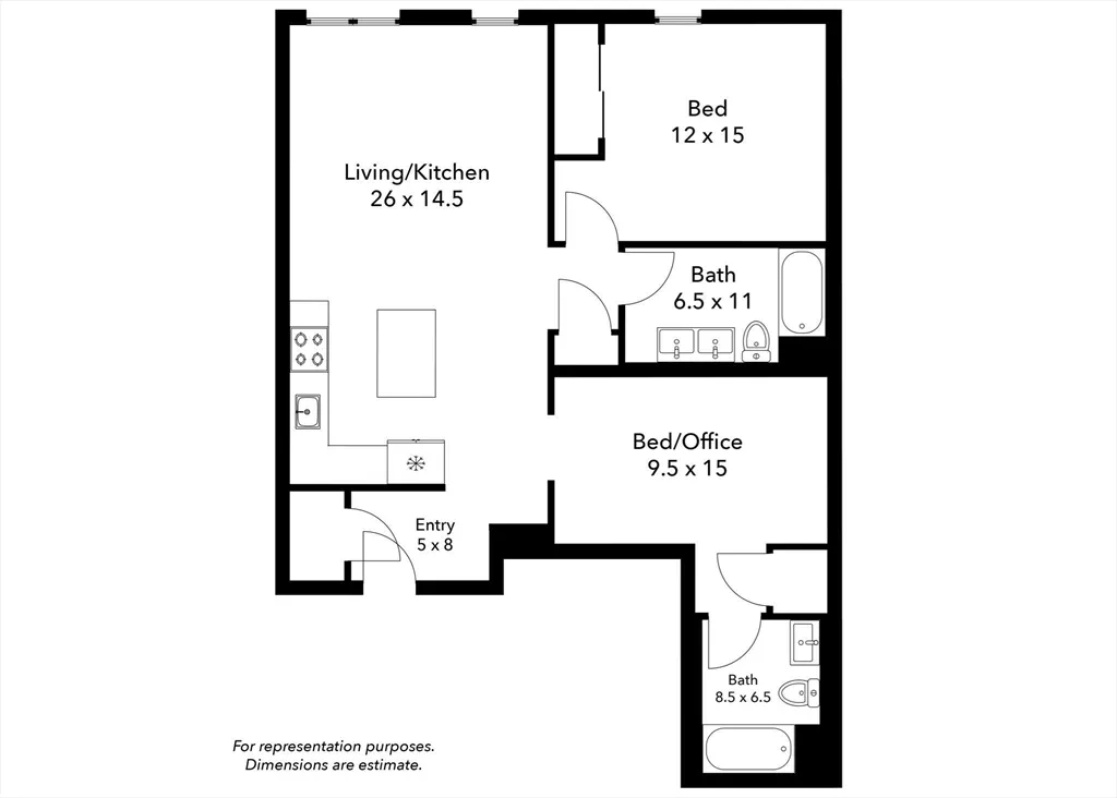 1 bed, 2 bath apartment for rent at 420 West Broadway Unit 409, South Boston — photo 11 of 16