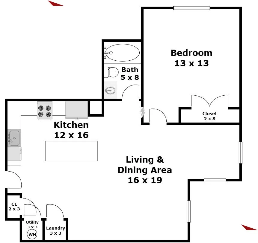 1 bed, 1 bath apartment for rent at 425 Market St Unit 205, Oak Square — photo 4 of 9