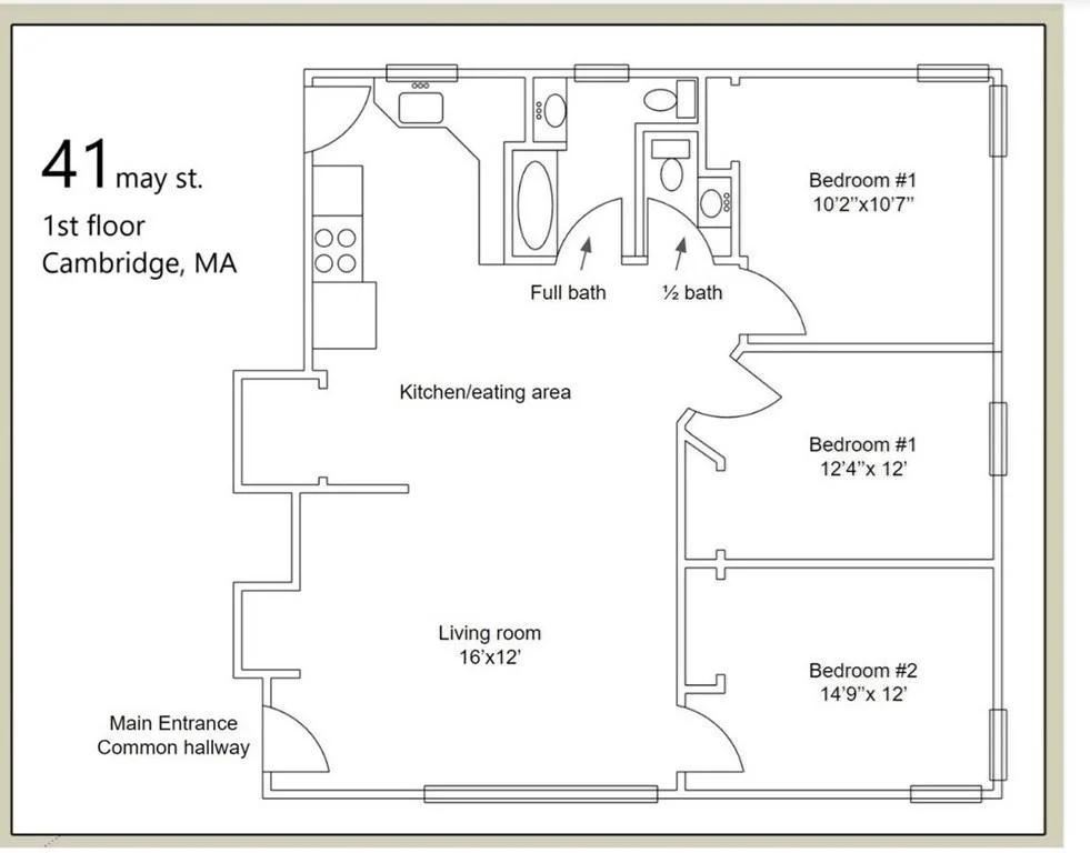 3 bed, 1 bath apartment for rent at 43 May St Unit 2, Strawberry Hill — photo 22 of 22