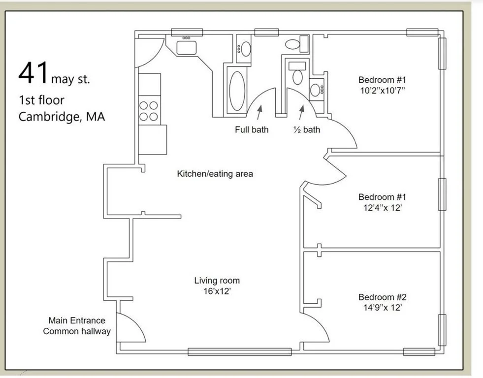 3 bed, 1 bath apartment for rent at 43 May St Unit 2, Strawberry Hill — photo 17 of 22