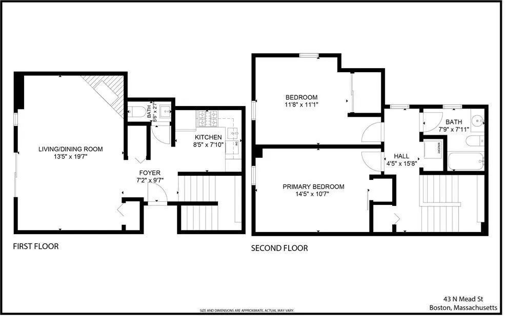 2 bed, 1 bath apartment for rent at 43 N Mead St Unit 43, Charlestown — photo 17 of 17