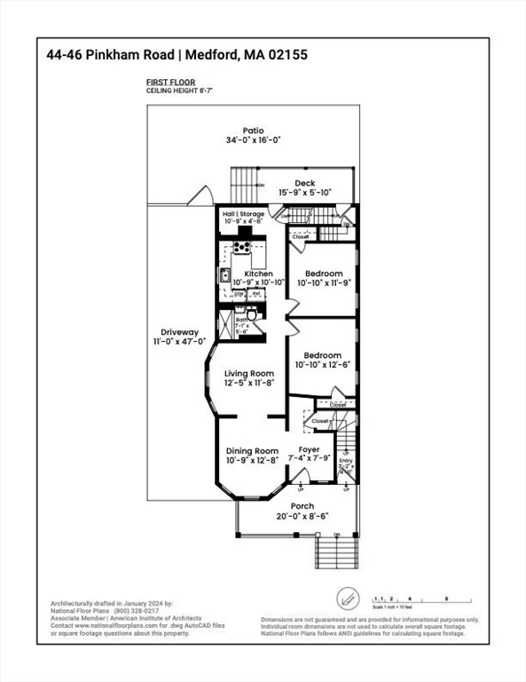2 bed, 1 bath apartment for rent at 44-46 Pinkham Rd Unit 1, Tufts University — photo 18 of 19