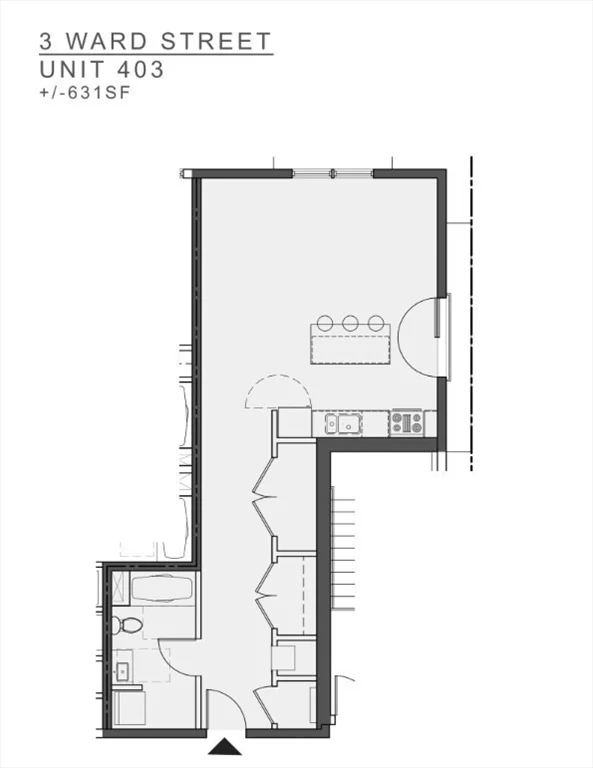 Studio bed, 1 bath apartment for rent at 44 Medford St Unit 403, Union Square — photo 6 of 12