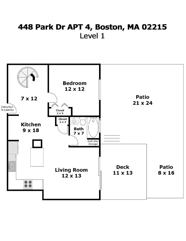 5 bed, 2 bath apartment for rent at 448 Park Dr Unit 4, Fenway — photo 26 of 34