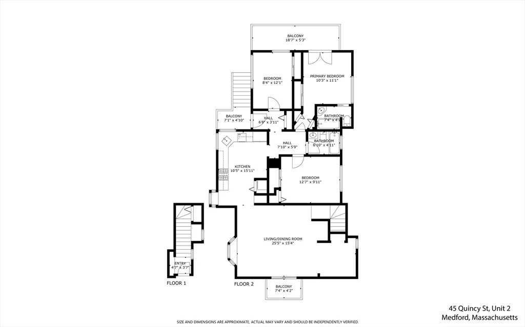 3 bed, 2 bath apartment for rent at 45 Quincy Unit 2, Medford — photo 19 of 19