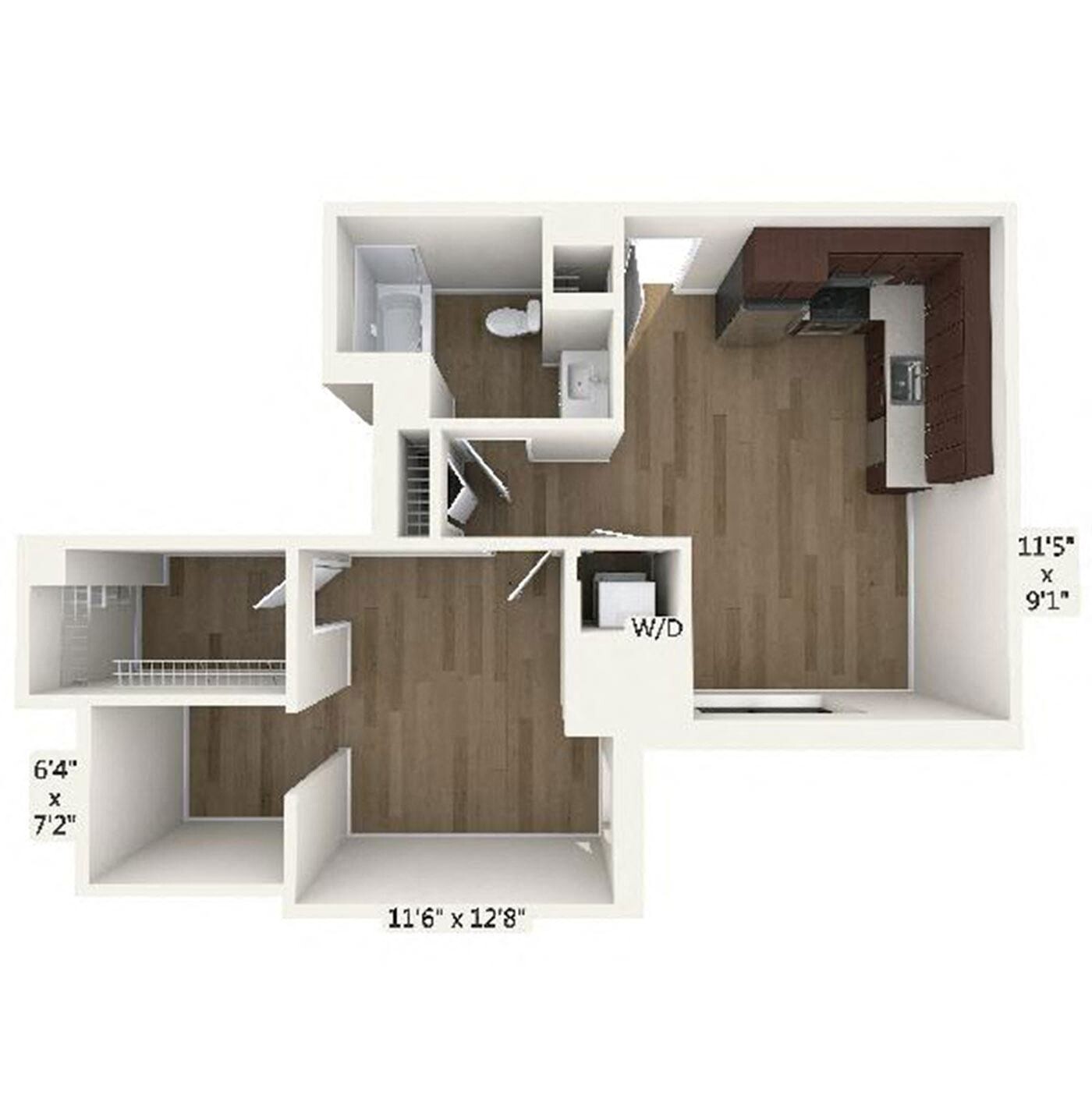 1 bed, 1 bath apartment for rent at 45 Stuart Unit 710, Theatre District — photo 4 of 7