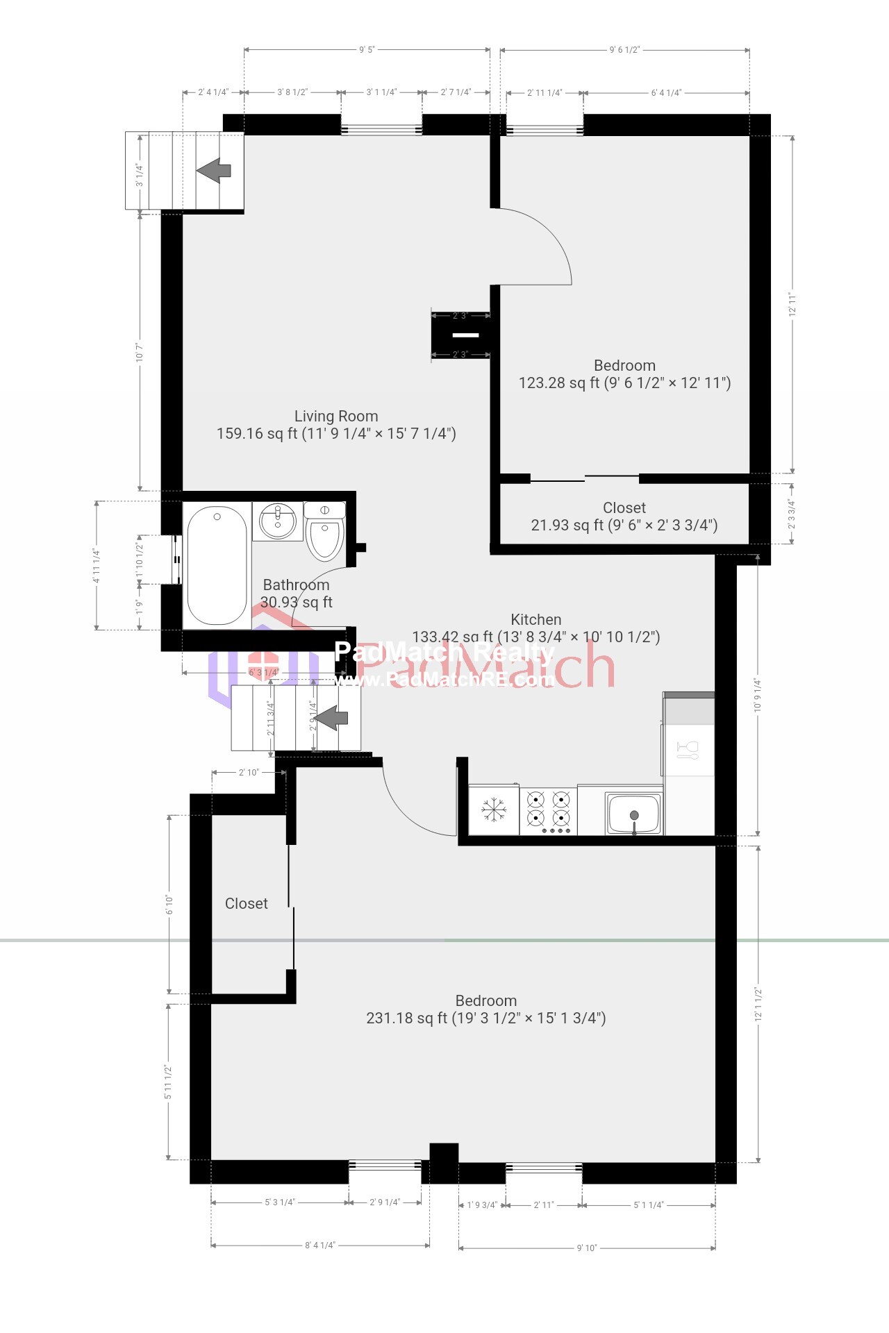2 bed, 1 bath apartment for rent at 45 Waban Ave Unit 5, Waban — photo 21 of 22