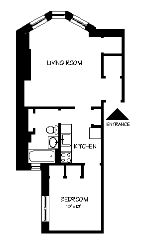 1 bed, 1 bath apartment for rent at 45 Westland Ave Unit 2, Fenway