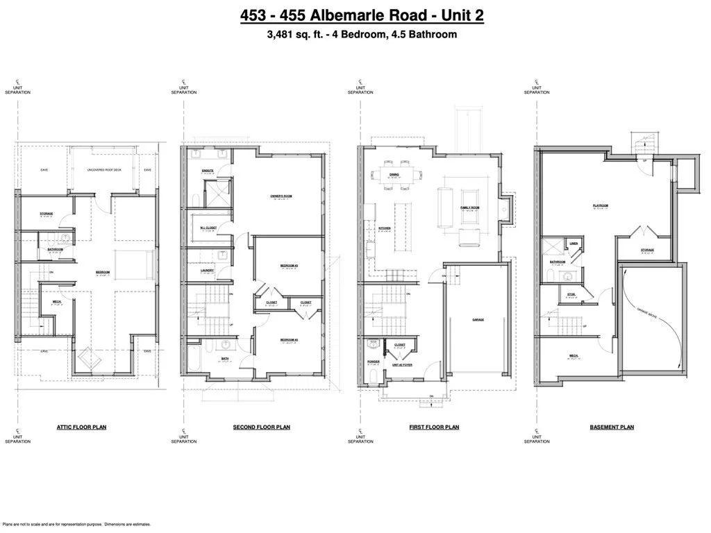 4 bed, 4+ bath apartment for rent at 453 Albemarle Rd Unit 453, Newtonville — photo 21 of 21