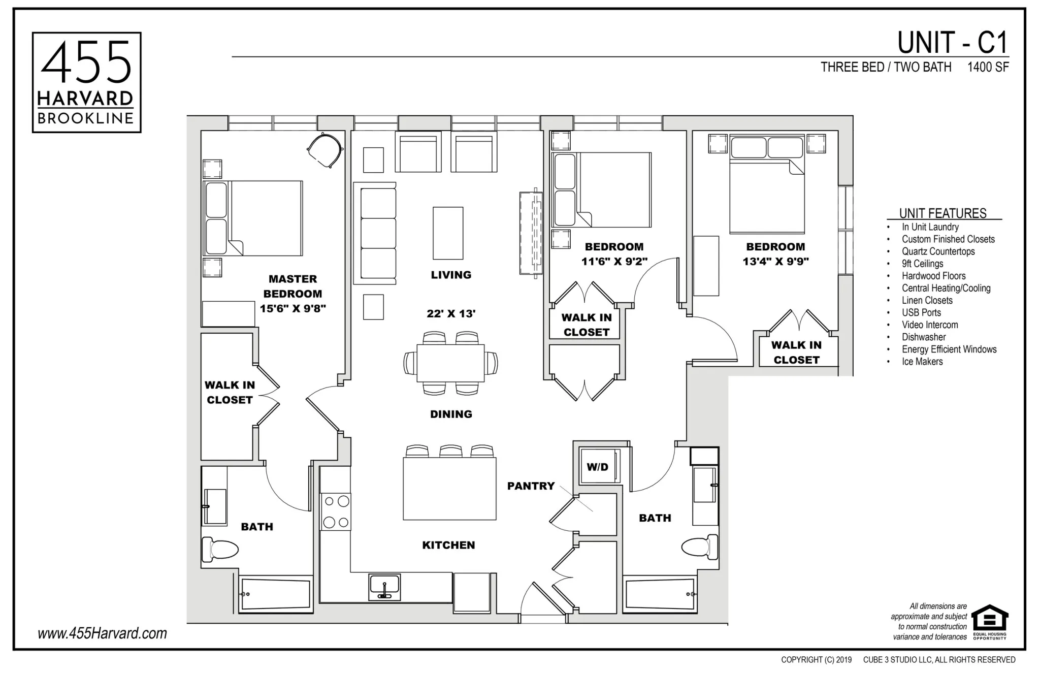 3 bed, 2 bath apartment for rent at 455 Harvard St Unit 305, North Brookline — photo 17 of 22