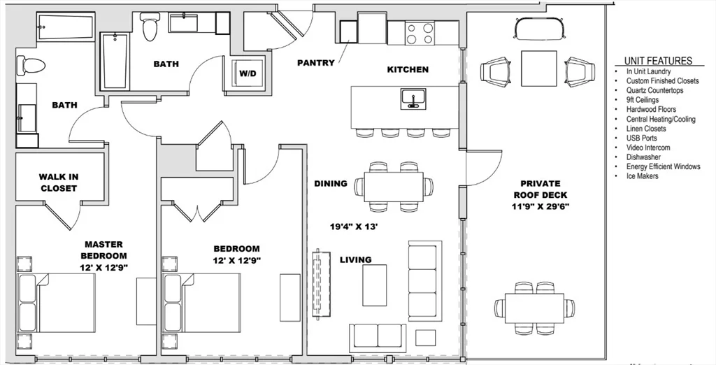 2 bed, 2 bath apartment for rent at 455 Harvard St Unit 404, Coolidge Corner — photo 15 of 15
