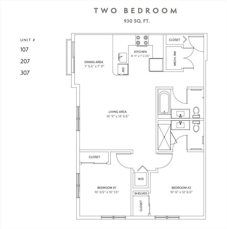 2 bed, 2 bath apartment for rent at 458 Washington St Unit 207, Brighton — photo 8 of 14