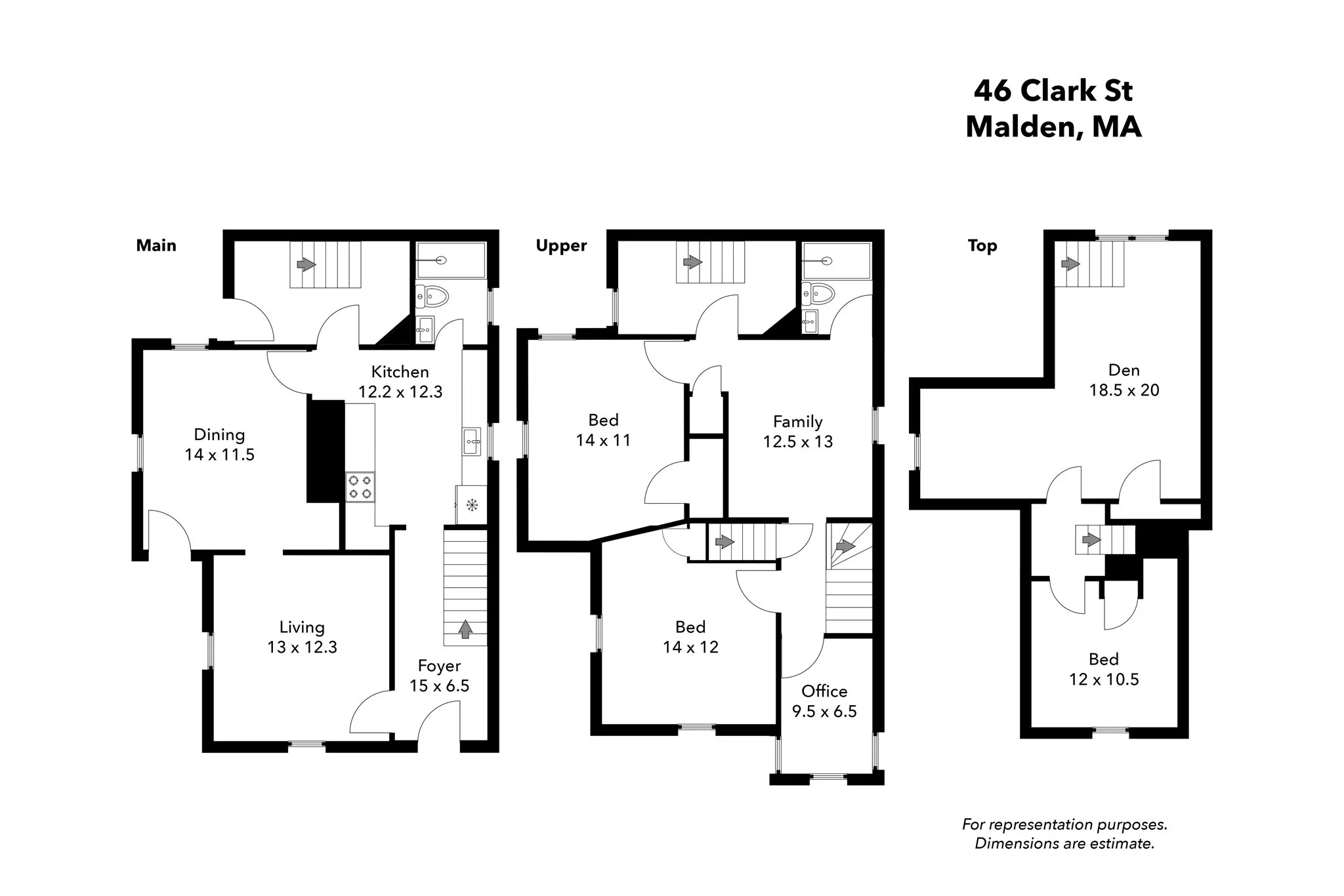 4 bed, 2 bath apartment for rent at 46 Clark St, Malden — photo 38 of 38