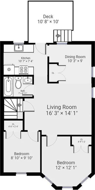 2 bed, 1 bath apartment for rent at 46 Elmwood St Unit 2, Davis Square — photo 22 of 22