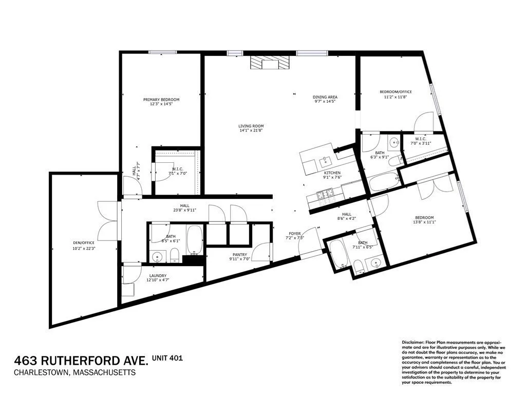 3 bed, 3 bath apartment for rent at 463 Rutherford Ave Unit 401, Charlestown — photo 26 of 26