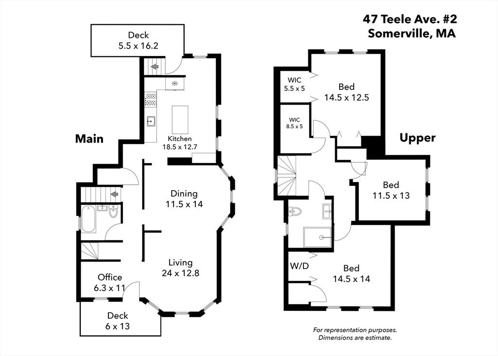 3 bed, 2 bath apartment for rent at 47 Teele Unit 2, Teele Square — photo 17 of 17