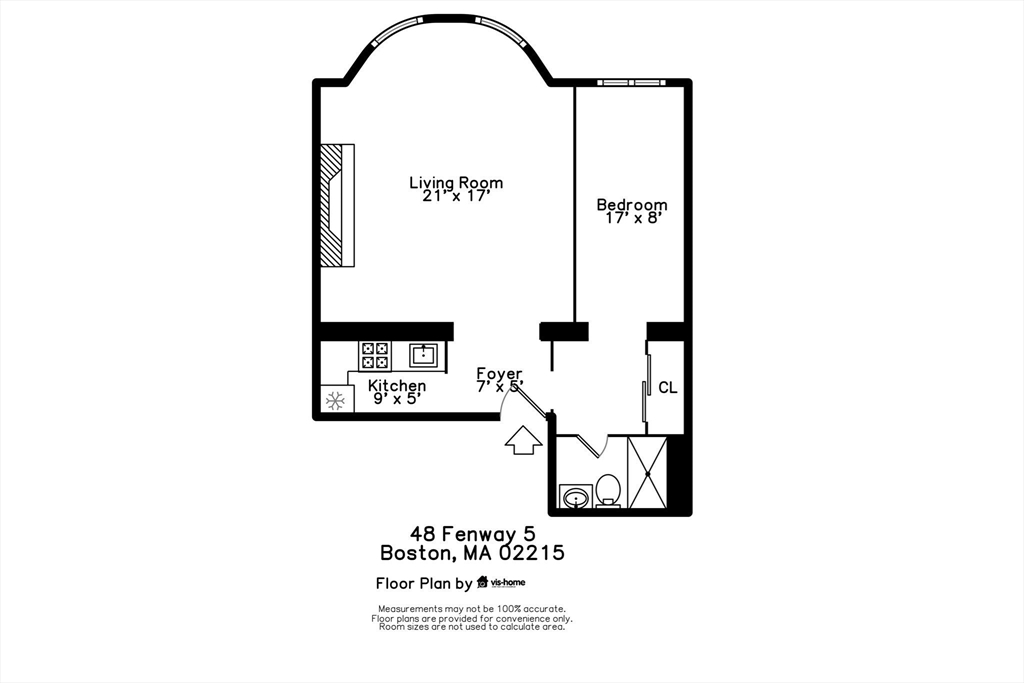1 bed, 1 bath apartment for rent at 48 Fenway Unit 5, Fenway — photo 12 of 16