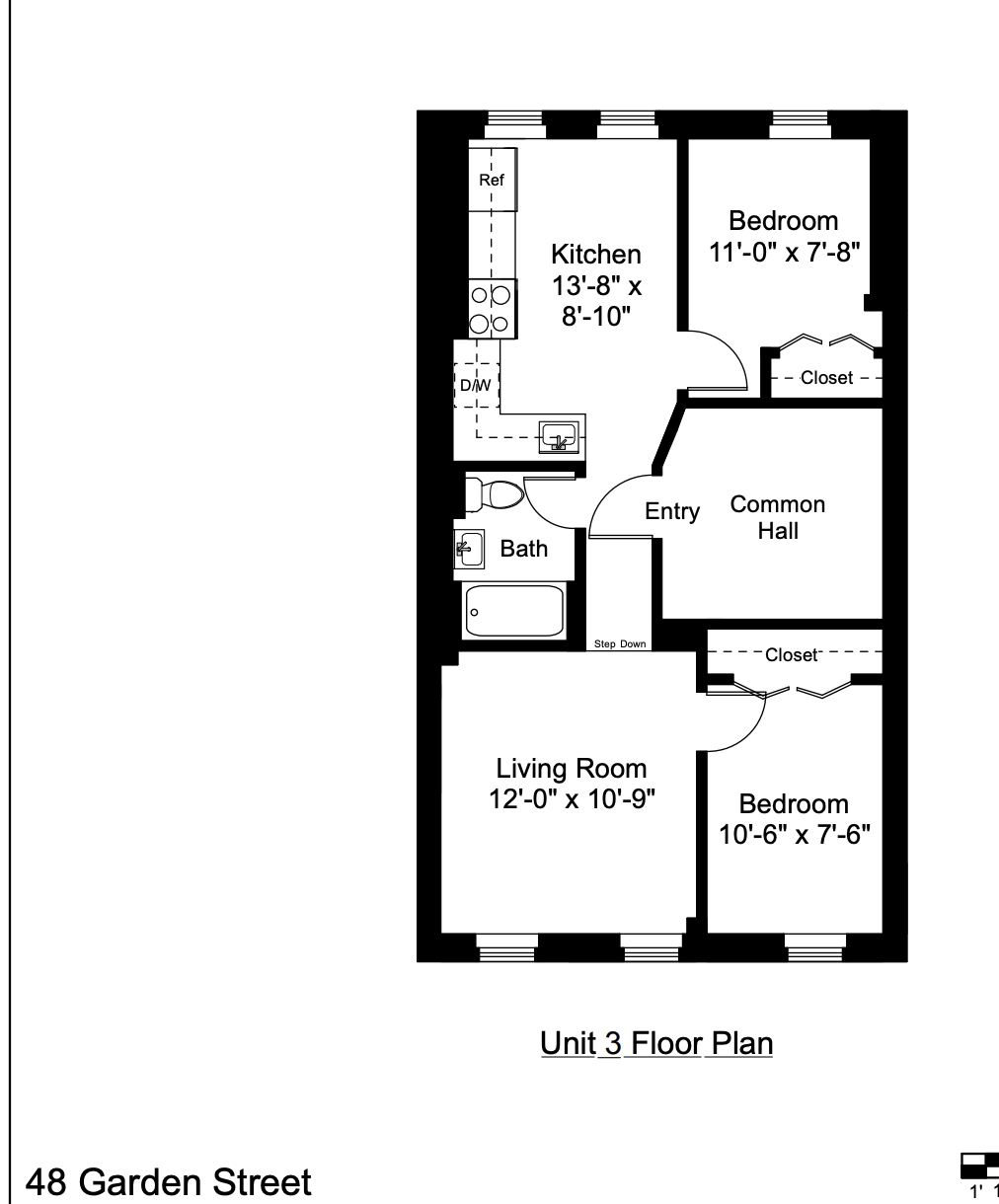 2 bed, 1 bath apartment for rent at 48 Garden St Unit 3D, Beacon Hill — photo 10 of 10