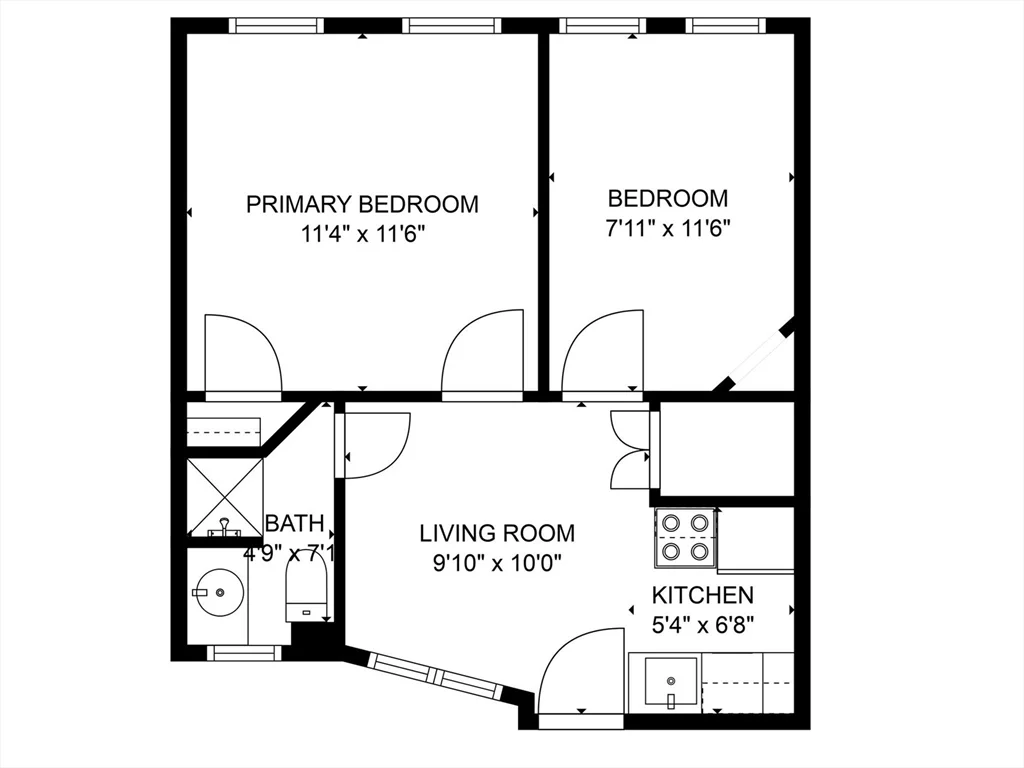 2 bed, 1 bath apartment for rent at 48 Revere St Unit 3, Beacon Hill — photo 4 of 10